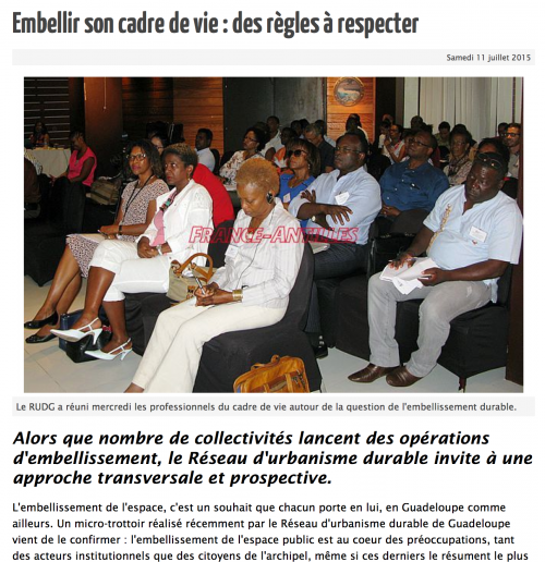 Article France Antilles_Embellissement Durable des Espaces Publics(2/2)